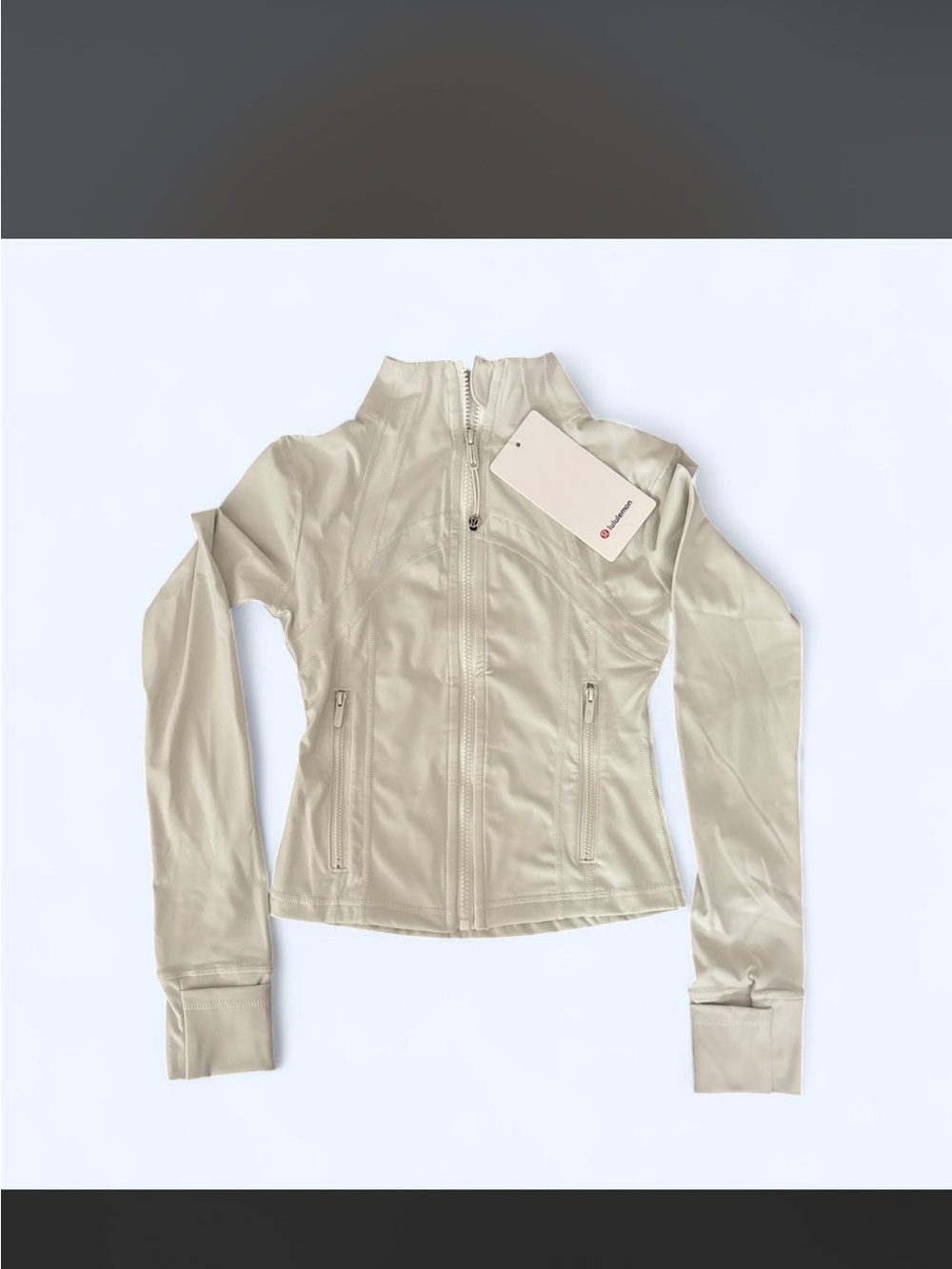 lululemon athletica Women's Full-Zip Bomber Jacket in Light Beige